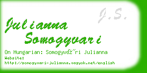 julianna somogyvari business card